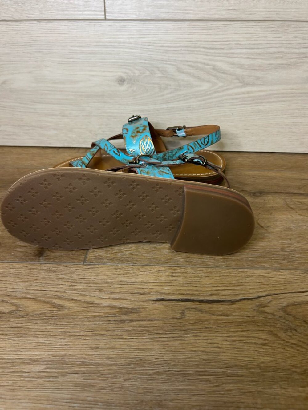 Patricia Nash Fidella Turquoise Sandals 7.5 - Picture 3 of 5